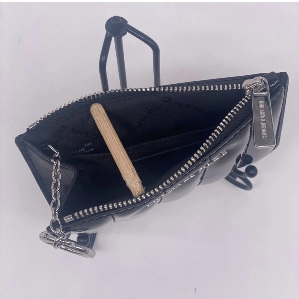 Michael Kors Quilted Coinpouch Small Wallet Black